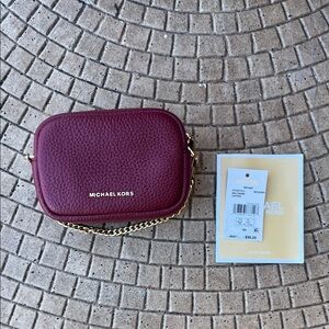 Authentic Michael Kors Leather Bag Charm/ Mini Pouch